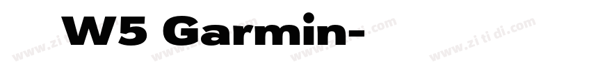 華康黑體W5 Garmin字体转换